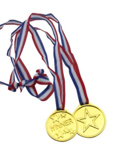 Guld medaljer i plastik