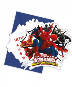Spiderman fødselsdag invitationer og indbydelser med kuvert