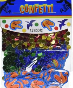 Dinosaur konfetti bordpynt