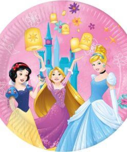 Disney Prinsesser fødselsdag paptallerkner 23cm