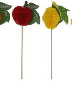 Cocktailpinde med frugt pynt