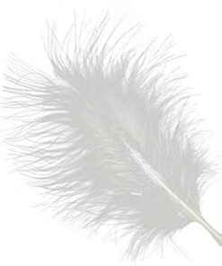 hvide marabou fjer