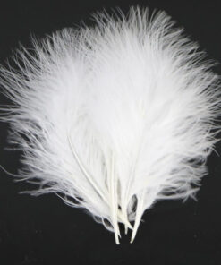 hvide marabou fjer
