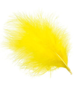 Gule marabou fjer
