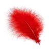 Marabou fjer røde 12cm