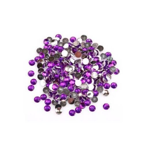 Rhinsten 4mm mørk lilla