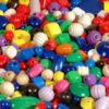 Træperler farve mix