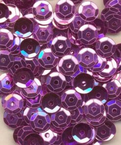 Pose med rosa 6 mm pailletter, 500 stk., skinnende dekorationspalietter i klar emballage.