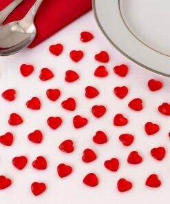 Pynte diamanter, røde hjerter, 12mm, 28g