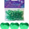 Kunstige pynte diamanter emerald grønne hjerter