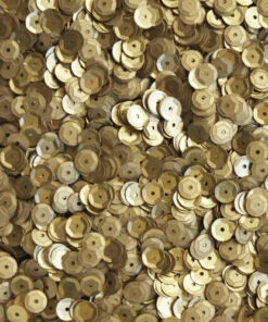 Palietter 6mm guld til hobby og kreativ håndarbejde