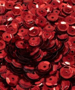 Palietter 6mm røde til hobby og kreativ håndarbejde