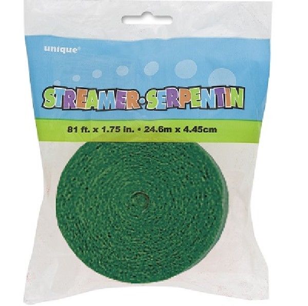 Crepepapir på rulle grøn