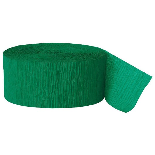 Crepepapir på rulle grøn