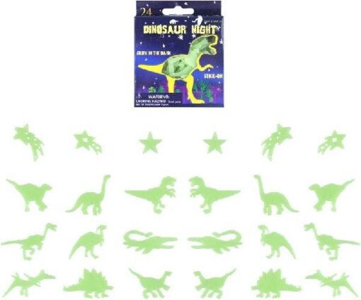 Selvlysende dinosaurer til væg og loft