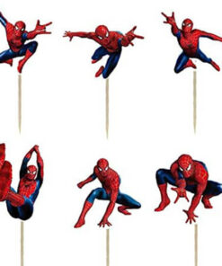 Spiderman kagepynt til cupcakes og muffins