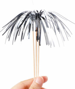 Cocktail pynte pinde sølv palme