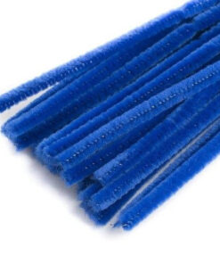 Chenille piberenser blå 6mm