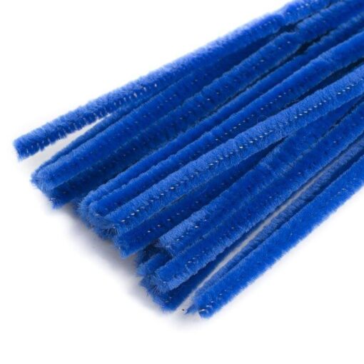Chenille piberenser blå 6mm