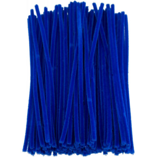 Chenille piberenser blå 6mm