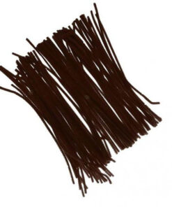 Chenille piberensere brune 6mm