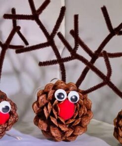 Chenille piberensere brune 6mm