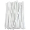 Chenille piberensere hvid 6mm 30cm