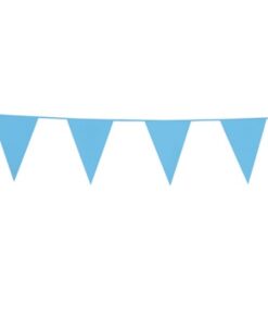 Lyseblå vimpel flag guirlande