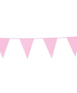 Lyserød vimpel flag guirlande