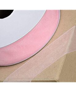 Organzabånd lyserød 6mm