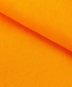 Kraftig hobbyfilt 3 mm i orange – tæt struktur og ensartet overflade