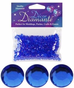 Kunstige pynte diamanter safir blå