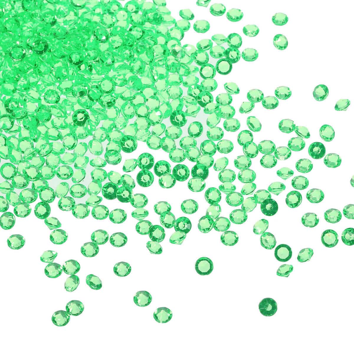 pynte diamanter lime grøn 6mm