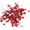 Røde rhinsten 2mm