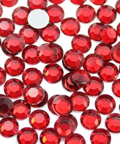 Røde rhinsten 2mm