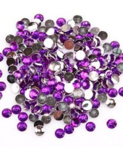 Mørk lilla rhinsten 2mm
