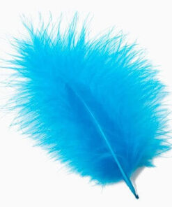 Fjer turkis marabou