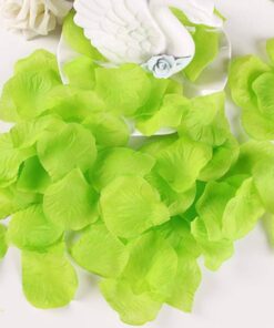 Lime grønne rosenblade til bordpynt