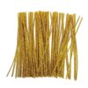 Chenille piberensere guld glitter 6mm 30cm