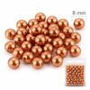 Voksperler i kobberfarve 8 mm – runde perler til smykkefremstilling og DIY-projekter