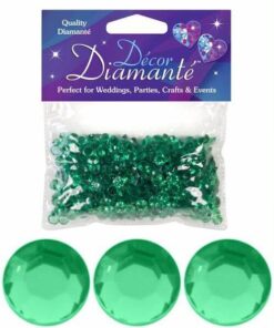Kunstige pynte diamanter emerald grøn