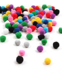 Pom Pom kugler 10mm mix