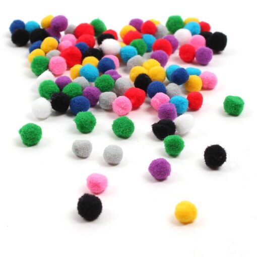Pom Pom kugler 10mm mix