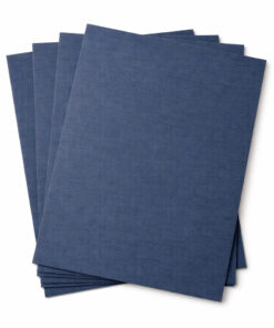 Mørkeblåt A4 karton med struktur – 5 ark kraftigt karton til kreative projekter og kortfremstilling
