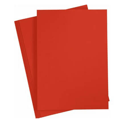 A4 karton postrød