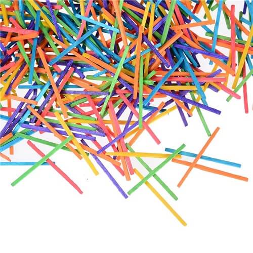 Tændstikker uden svovl farvede