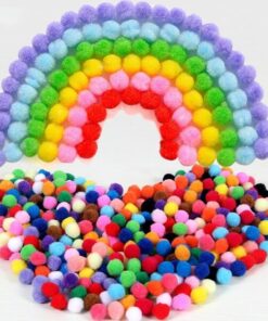 Pompom kugler mix 20mm