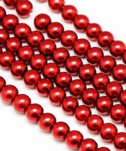 Voksperler runde røde 3mm