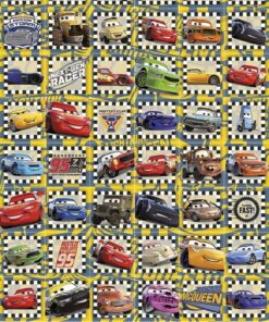 Disney Cars mini klistermærkeark med Lynet McQueen og andre Cars-figurer – farverige stickers til børn