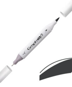 Graph'it Twin Brush Markers GI89508 Neutral Grå 8 alkoholbaseret tusser